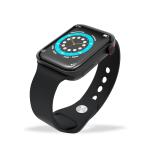 Ubon Fitguru 5.0 SW-71 With Bluetooth Calling|36 Hours Backup|Full Touch|Heart Rate Smartwatch (Black Strap, Free Size)
