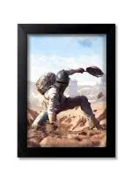 Blue Nexus PUBG Poster Wall Poster with Wall Frame Room Art Painting Collection A4 size 10x13
