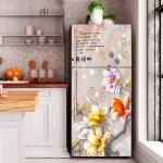 Bnezz Self Adhesive Fridge Sticker & Refrigerator Sticker (JointFlower) Pack Of 1 Roll (60x160)cm Suitable For All Double Door and Single Door Refrigerator