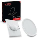 Nortek White 16 Watt Round Wave Slim Panel Light