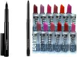 Bingeable Natural Waterproof Kajal And Eyeliner With Ads Super Matte Lipsticks (Set Of 4)