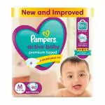 Pampers Active Baby Diaper| Taped Diaper| Medium (M) - 90 diapers| SUP-Jumbo Pack