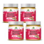 Yagnam Peanut Butter-Made with Roasted Peanuts-Creamy-Classic-Ready to Eat- Cholesterol Free Peanut Spread-No Palm Oil-No Preservatives -Hydrogenated Vegetable Oil-350 Grams (Pack of 4)