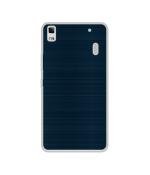 Casotec Blue Line Design Printed Silicon Soft TPU Back Case Cover for Lenovo K3 Note / A7000