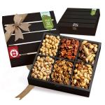 HyperFoods RawFruit Premium Dry Fruit Gift Pack (Dark Wood Gift Box with Lid 6 Variety)
