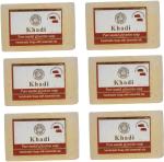 Khadi Herbal Sandal Bath Soap, 125 Gm Each (Pack Of 6)