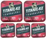 Vasu Titanic-K2 Power Booster for Men (5 Packs, 6 Caps in Each Pack)