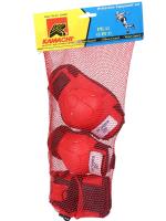 Kamachi Protection Equipment Set for Skating and Cycling PE-11 (3-in-1) Small Red