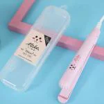 KARIMOTECH Mini Flat Iron for Hair Titanium Plates, Professional Flat Iron Hair Straightener, Hair Flat Iron and Curler in One