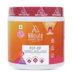 NRoute PEP-UP Energy Booster Tangy Lemon Energy Drink Powder 150g for Gym Workout with Red Spinach Extract