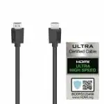 Hama HDMI Cable with Ethernet,4Ka 600 MHz Ultra HD Resolution,18 GBPS Transmission Speed,Male-Male,High-Speed,Compatible with all HDMI Devices Laptop Desktop TV Set-top Box Gaming Console 3 m,Black