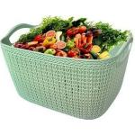 yoparam Q-6 Vegetable Net Tray - Storage Basket BoxUnbreakable Plastic Multipurpose Large Size Flexible Storage Baskets/Fruit Vegetable Bathroom Stationary Home Basket with Handles (Multi Color)