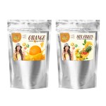 Mr.Kool Refreshing Orange and Mix Fruit Flavor Instant Drink Powder 400gm Each. Pack Of 2 Combo.