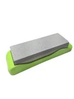 Valgha Valamudan Agri Engineering Multicolor Stone Whetstone Sharpening Stone Double-Sided Carbourundum Whetstone With Base And Non-Skid Bottom