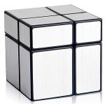 Hawkister Shengshou Mirror Puzzle Cube 2x2x2 Speed Magic Cube, Silver