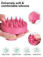 HETOPETO Hair Scalp Massager Shampoo Brush with Soft Silicone Bristles, Anti Dandruff Multi colour