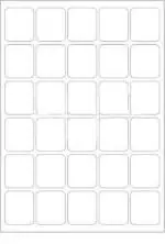 Crazy Sutra A4 Size Paper Matte Labels Sticker for Laser, Inkjet & Copiers (30 Label in 1 Sheets) 25 Sheets