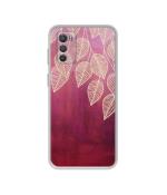 Casotec Leaf Pattern Design Printed Silicon Soft TPU Back Case Cover Motorola Moto G42 4G