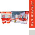 ABADRO Radiant Glow Mix-Fruit Facial Kit for Nourished and Revitalized Skin (5 x 64 g)