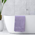 Rangoli Purple Cotton Quick Dry Lavender Bath Towel 70 cm x 140 cm