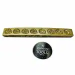 JOHNSON TOOLS Jewellery Works Golden Pan Maa Durga Thappa 13.5 x 1.8 x 0.9 cm