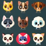 Love Creation 12x18 Size poster print for creative wall art- puppy-pals-6590(Non Sticker)