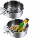 THE DDS STORE Ferret, Bird, Cat, Rabbit, Dog, Chinchilla and Hamster Pet Bowl Holder Container (Pack of 2) . -200ml
