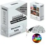 MANSAA Decorative Hanging LED String Light | 2 Meter 20 LEDs | Multicolor | USB and Battery Operated | Home and Mandir Decor | Moroccon Balls