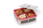 Nabhya Red FIESTA SMALL Multipurpose Storage Box 1100 Milliliters