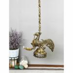 Brass BIRD CHAIN HANGING DIYA WITH GHUNGROO