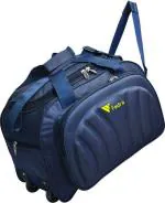 FEDRA Blue Polyester Strolley Duffel Bag - 60 L