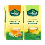 Leeford Green Tea Exquisite Lemon & Lemon with Honey For Weight loss Combo Pack (2x 25 Tea Bags)