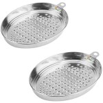 Chefkit Stainless Steel Cheese, Carrot & Vegetables Grater | Multi-Purpose Grater with Hanging Loop (2)