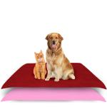 AMORITE Waterproof Pet Mat for Dogs Cats Puppy Durable Washable Pet Dry Sheet Lightweight and Portable Training Pads for Dogs (Size- 100 x 70 cm Medium Combo, Color- Maroon + Pink)