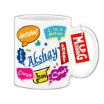 Mug Morning Akshay Name Mug Akshay Name Coffee Mugs for Kids Coffee Mug with Name Akshay Ceramic Printed Custom Design Under 200