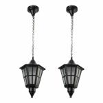 ALUCIFIC Black Hurricane Traditional Pendent Ceiling Light (Bulb Not Included)