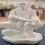 SS KRISHNA ART SAIBABA Idol/Statue/Murti - Original Like Shirdi Mandir - Pure Marble Finish