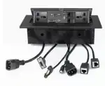 Tech Gear Hydraulic pop up box / cable cubby Media Streaming Device (Black)