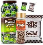 Swad Kaccha Aam Candy Jar 500g, Swad Toffee 25 Pack & Khatta Meetha Aam Papad Mango 130g (3 units)