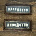 RITUALISTIC 999 Pure Silver Frame set of 2 Frames Ashtavinayak and Ashtalaxmi 12x4 Inch Frame etc | Suitable Use for Pooja Room,Office,Home,Wall Art | Silver Gift Item
