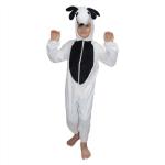 Kaku Fancy Dresses Fleece Sheep Farm Animal Costume For Kids - White & Black, 3-4 Years | Animal Fancy Dress For Boys & Girls