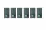 UNIQUEWELL Heavy Duty Self Adhesive Grey Key Holder Set of 6 / Key Stand / Key Hanger / Key Rack for Home and Office Incomplete