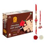 Bhikharam Chandmal - Rakhi Gift | Bhaiya Bhabhi Rakhi | Chocolate Soan Papdi 190 Gm Pack of 8 | Raksha Bandhan Gift