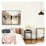 ARTE'VENUE Lone Lilly framed wall art on Canvas (15 X 12 inch)