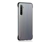 Casotec Ultra Thin Frameless Transparent Hard PC Back TPU Corners Case Cover for Realme 6 Pro - Black
