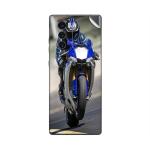 GADGETSWRAP Printed Vinyl Skin Sticker for LG Wing - Super Blue Bike