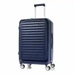 American Tourister Trolley Bag For Travel | FRONTEC Spinner 68 Cms Polycarbonate Hardsided Medium Check-in Luggage Bag | Suitcase For Travel | Trolley Bag For Travelling, Navy Blue