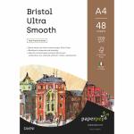 Paper Pep White A4 Bristol Ultra Smooth Paper 200 gsm (Pack of 48)