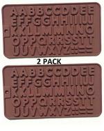 NIKNATS Alphabet Designed Chocolate Mould 20 cm (Pack of 2)