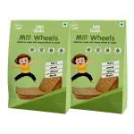 Little Grabs Jowar Bajra and Methi Khakhra snack No Palm Oil or Maida 100% Roasted and Natural(Pack of 2)